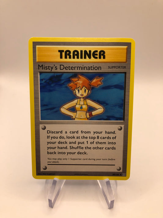Pokemon Karte Trainer Mistys  Determination 80/108 Englisch