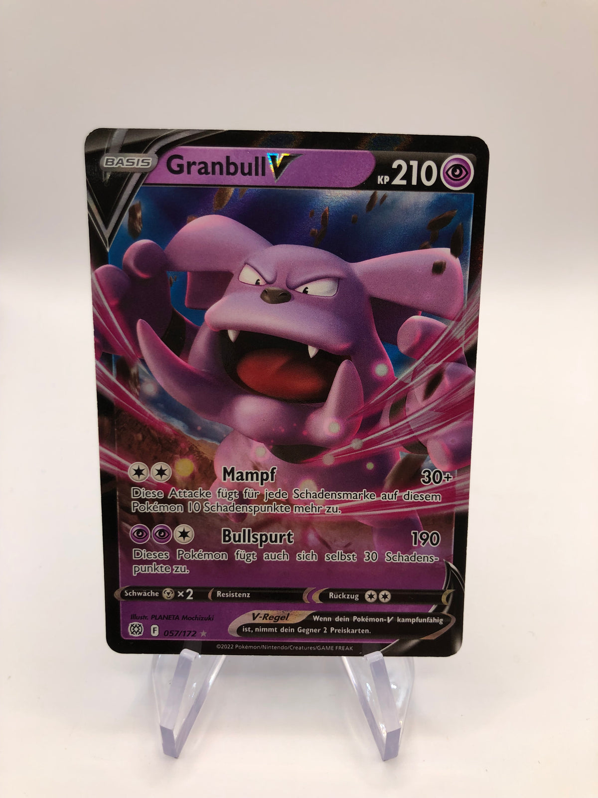 Pokemon Karte V Granbull 57/172 Deutsch