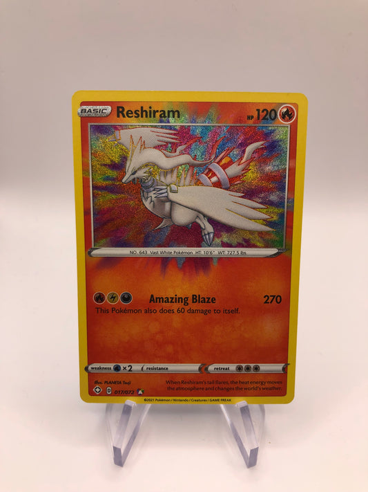 Pokemon Karte Amazing Rare Reshiram 17/72 Englisch