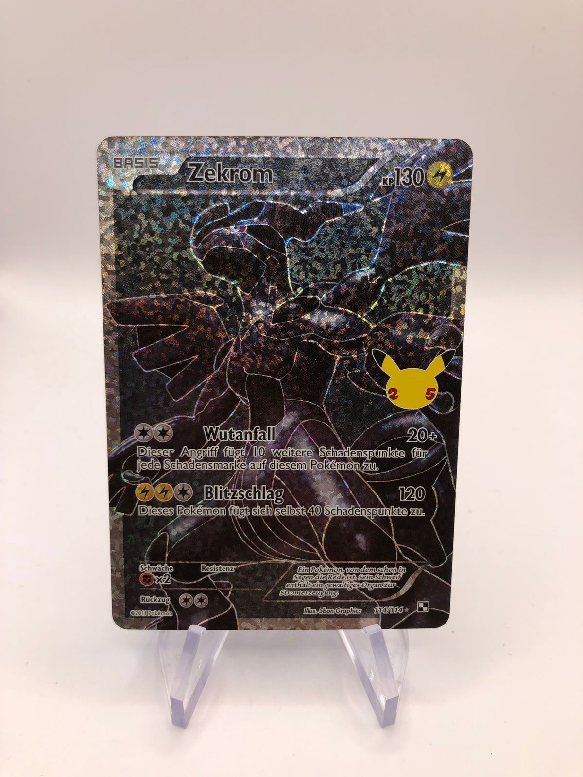 Pokemon Karte Celebration Zekrom 114/114 Deutsch