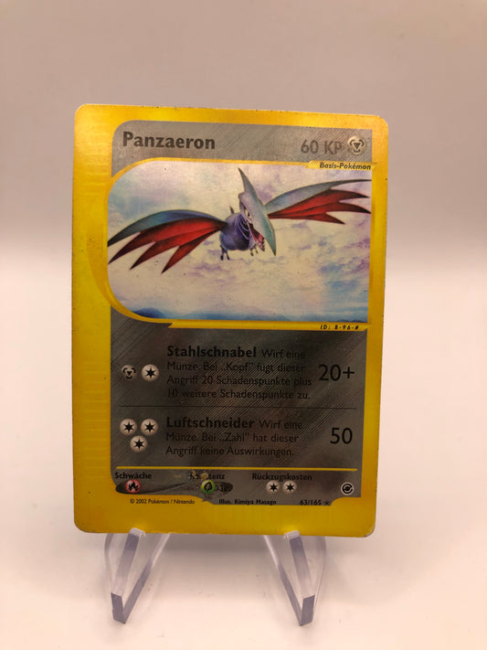 Pokemon Karte E Series Panzaeron 63/165 Deutsch