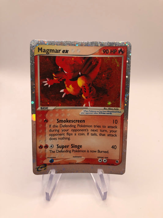 Pokemon Karte Ex Magmar 100/109 Englisch