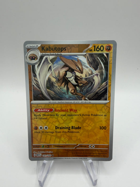 Pokemon Karte Reverse 151 Kabutops 141/165 Englisch