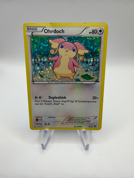 Pokemon Karte Holo Ohrdoch 12/12 Deutsch