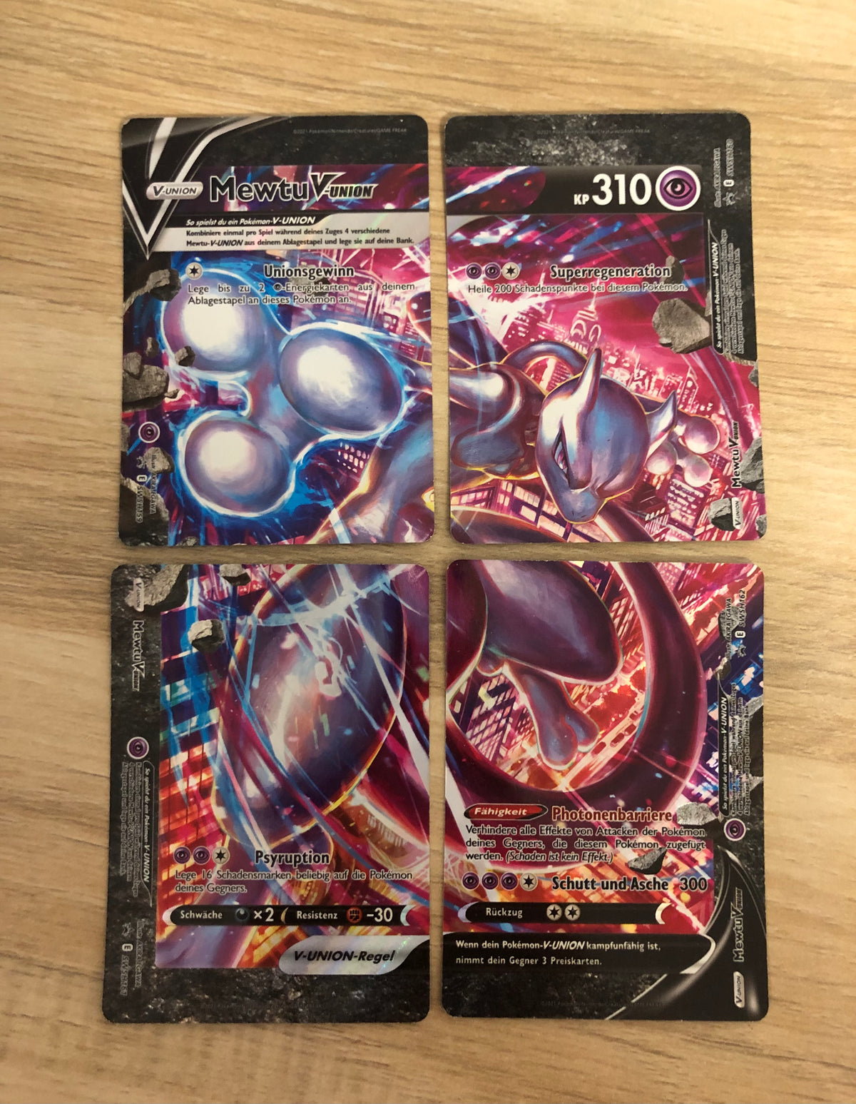Pokemon Karte Promo V Union Mewtu Deutsch