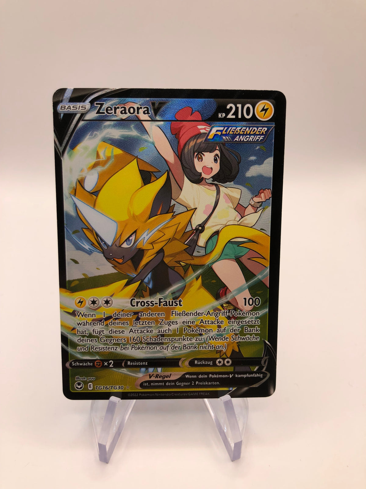 Pokemon Karte V Fullart Zeraora TG16/TG30 Deutsch