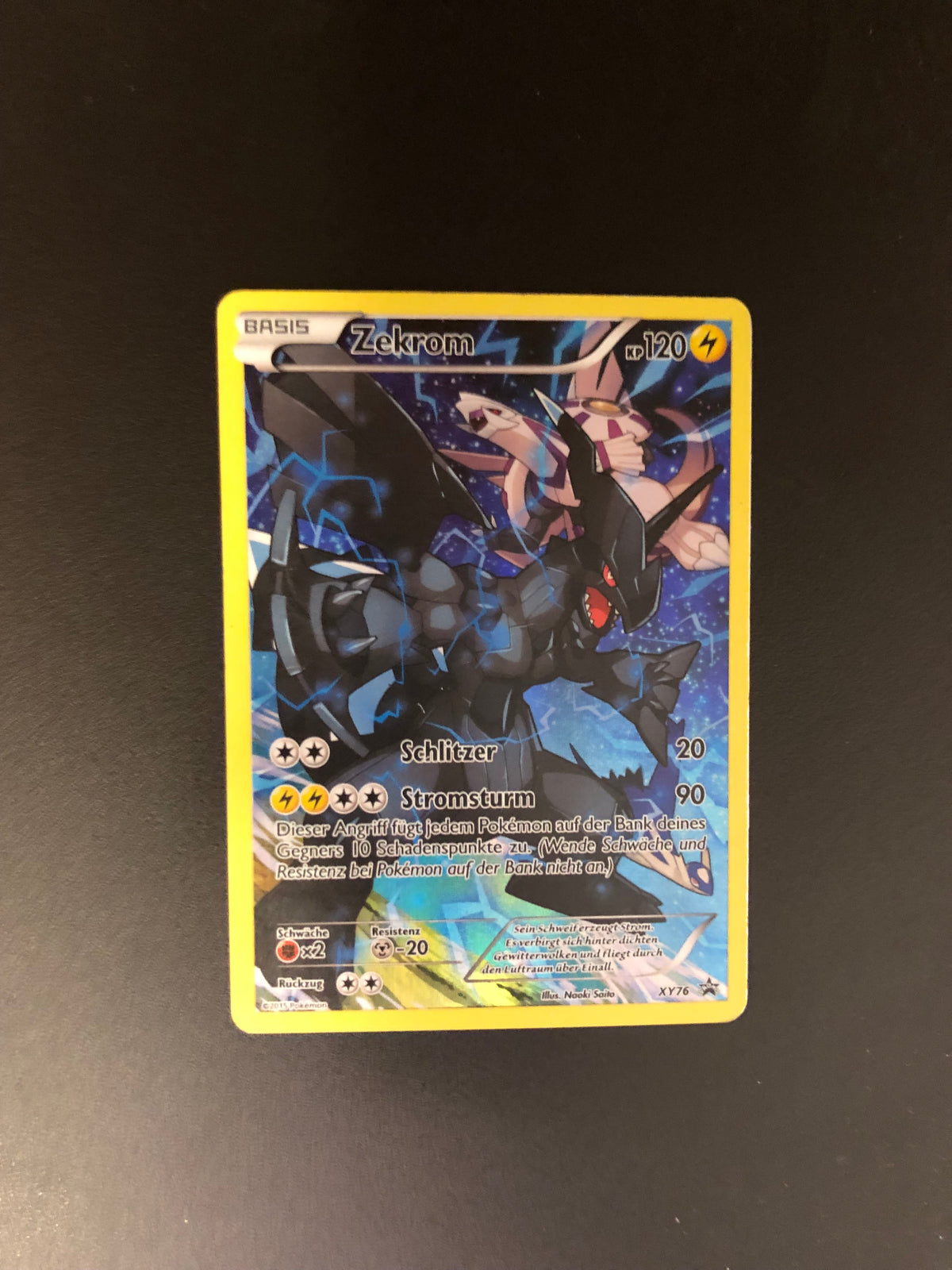 Pokemon Karte Promo Art-Rare Zekrom XY76 Deutsch
