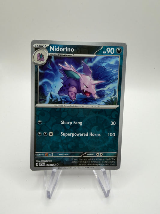 Pokemon Karte Reverse 151 Nidorino 33/165 Englisch
