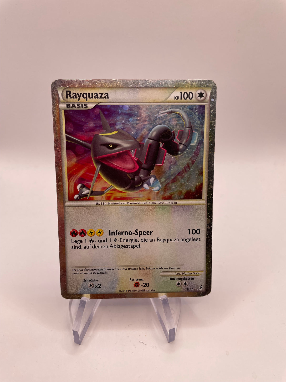 Pokemon Karte Holo Rayquaza SL10 Deutsch