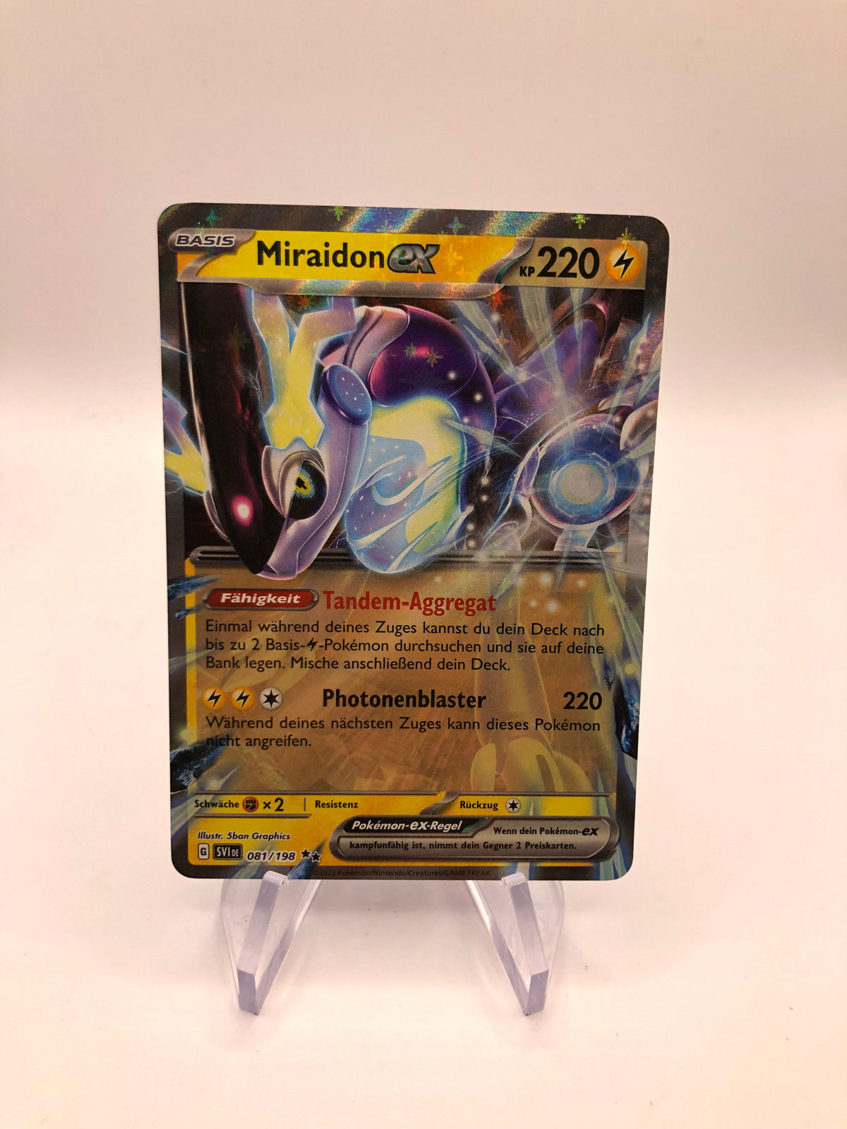 Pokemon Karte EX Miraidon 81/198 Deutsch