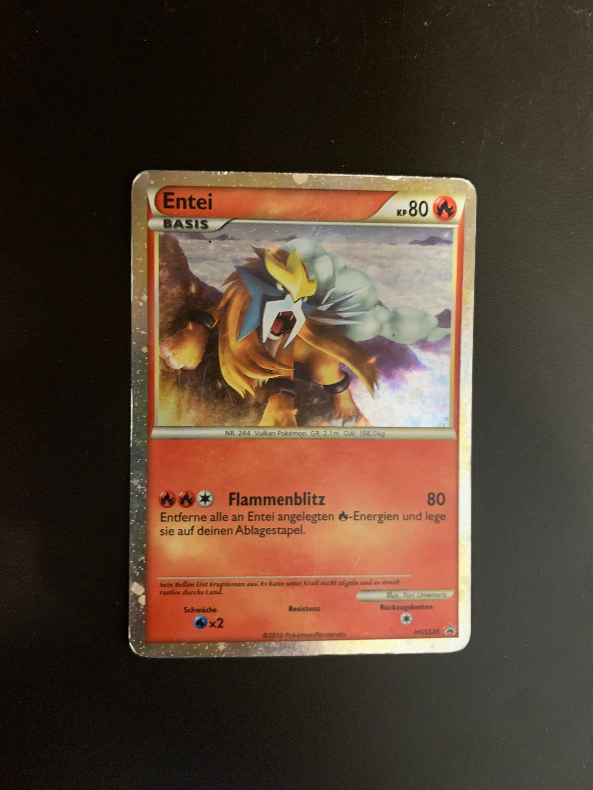 Pokemon Karte Prime Promo Entei HGSS20 Deutsch