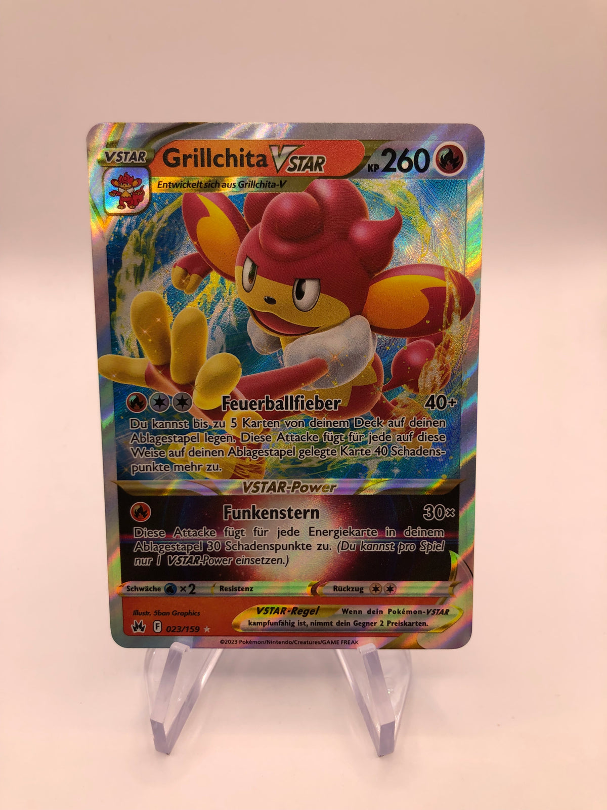 Pokemon Karten Vstar Grillchita 23/159 Deutsch