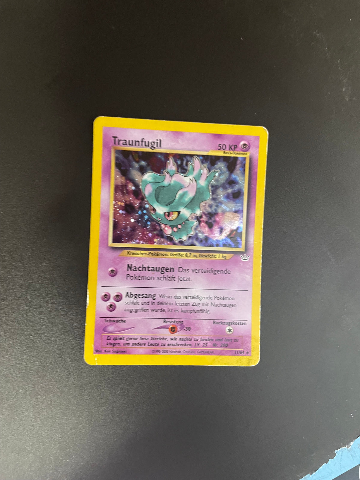 Pokemon Karte Holo Traunfugil 11/64 Deutsch