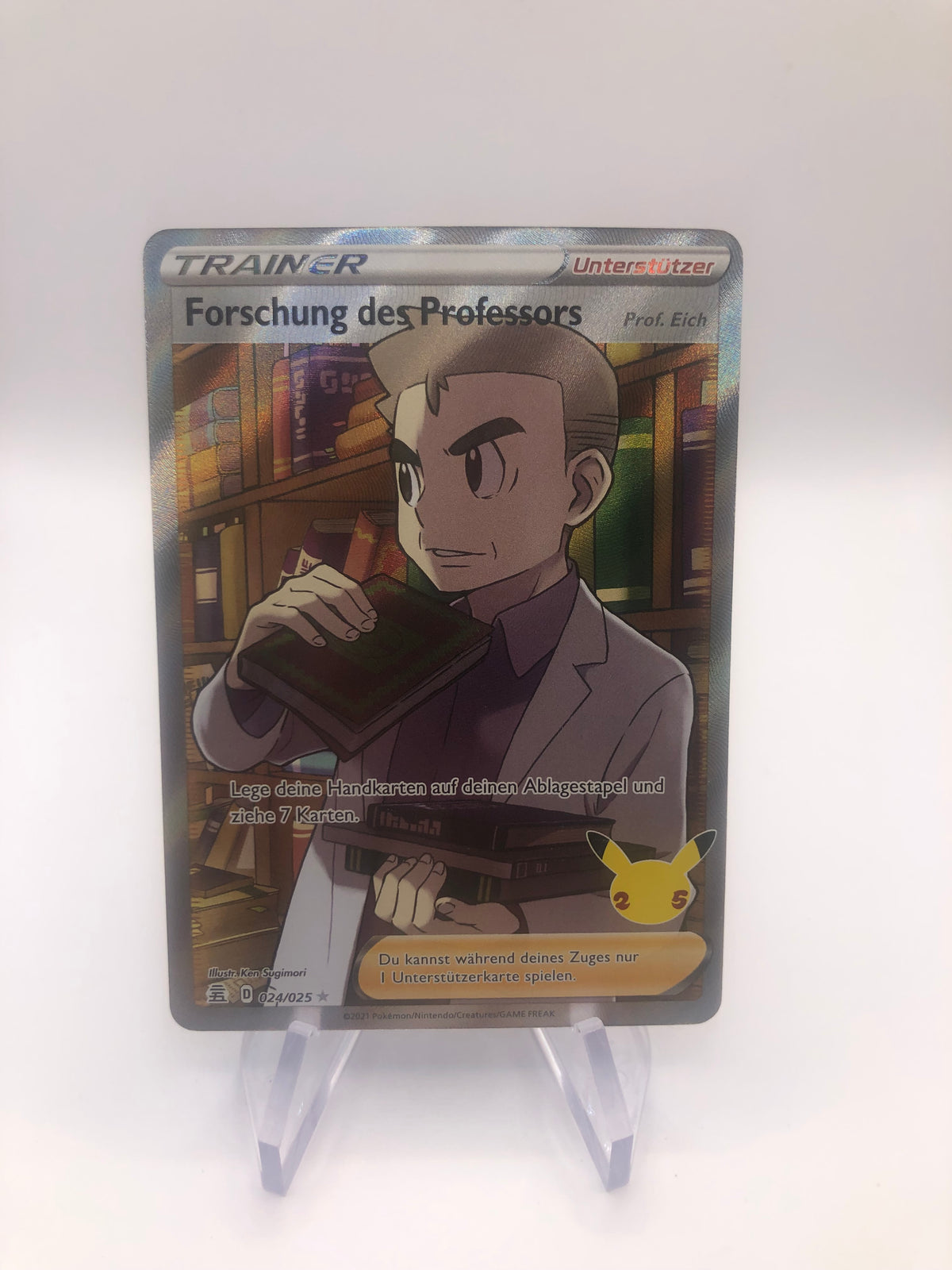Pokemon Karte Trainer Forschung des Professors 24/25 Deutsch