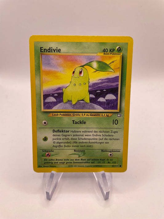 Pokemon Karte Neo Genesis Endivie 53/111 Deutsch