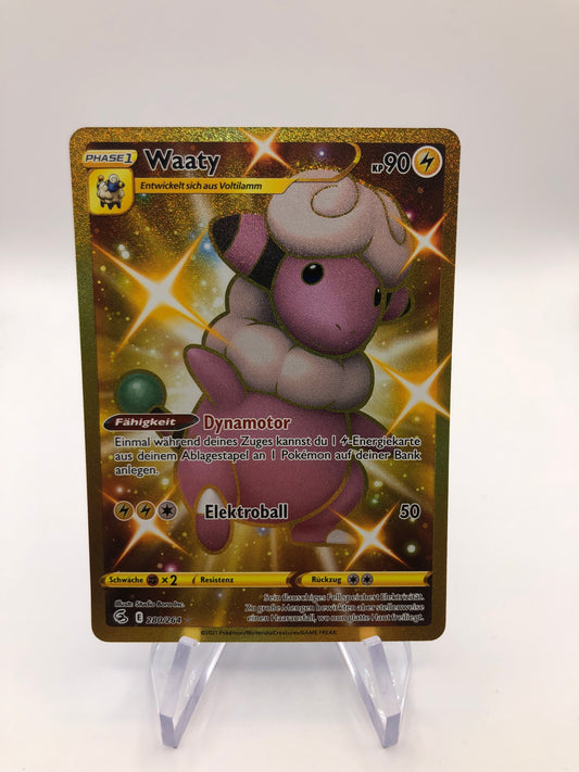 Pokemon Karte Art-Rare Gold Waaty 280/264 Deutsch