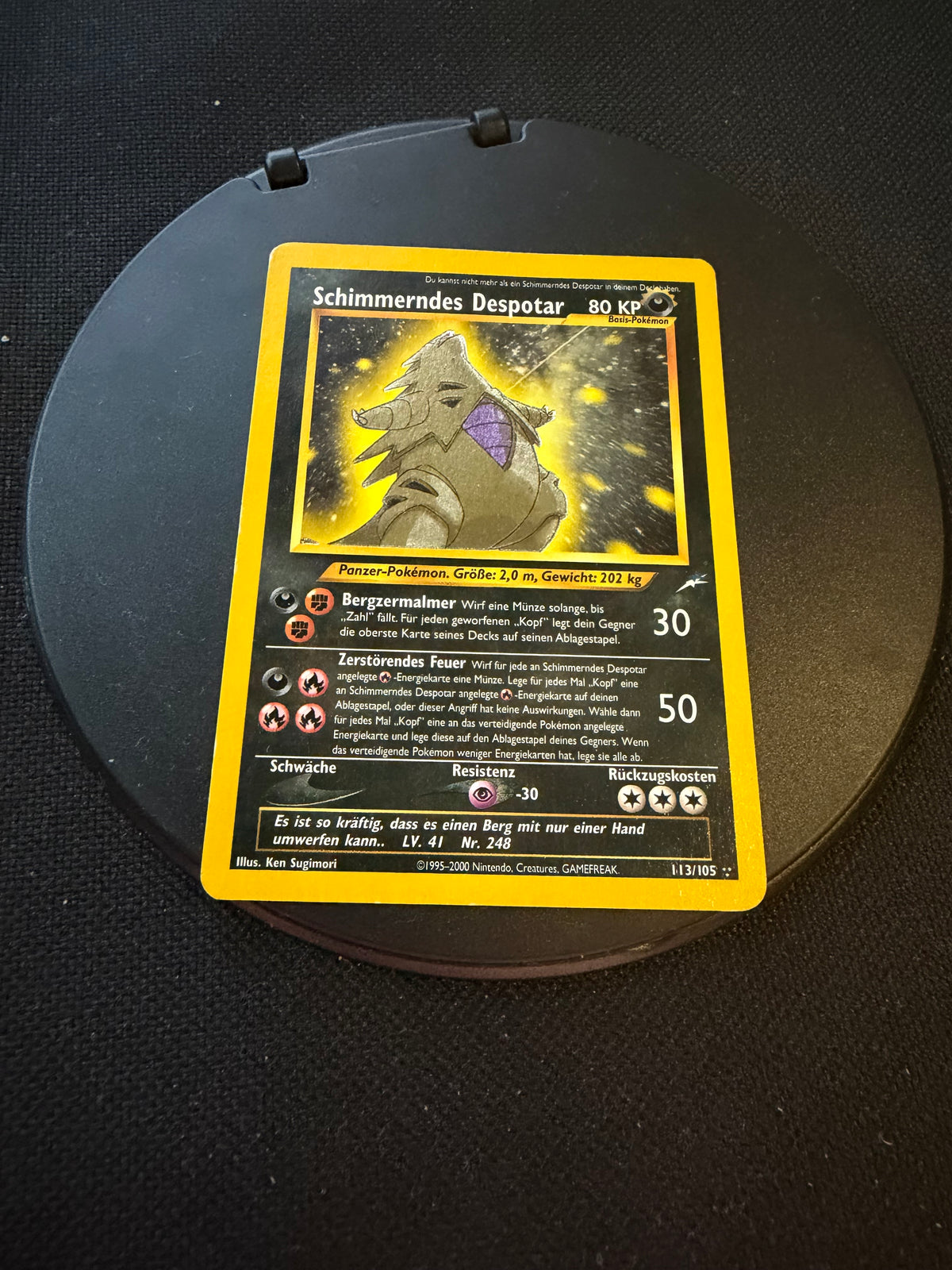 Pokemon Karte Schimmerndes Despotar 113/105 Deutsch