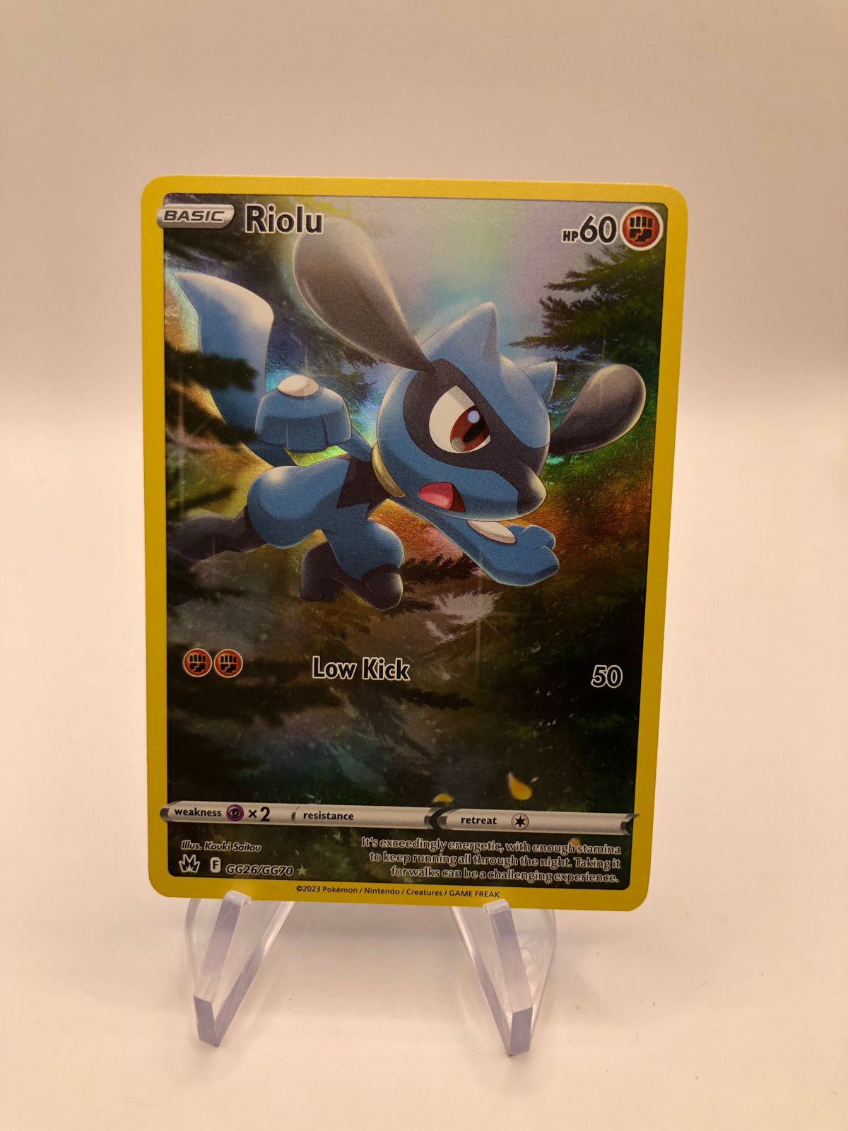 Pokemon Karte Art-Rare Riolu GG26/GG70 Englisch