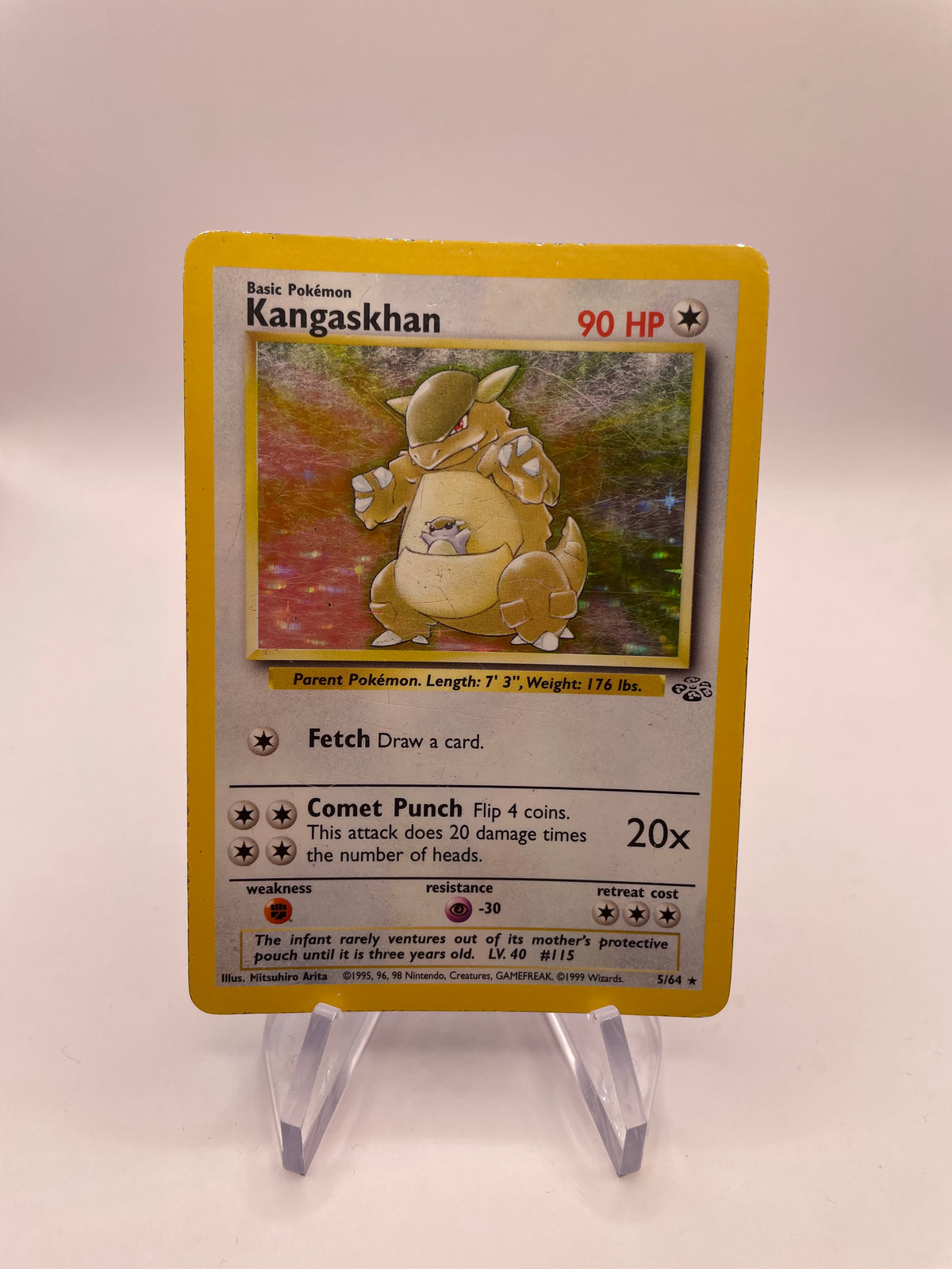 Pokemon Karte Holo Dschungel Kangama 5/64 Englisch