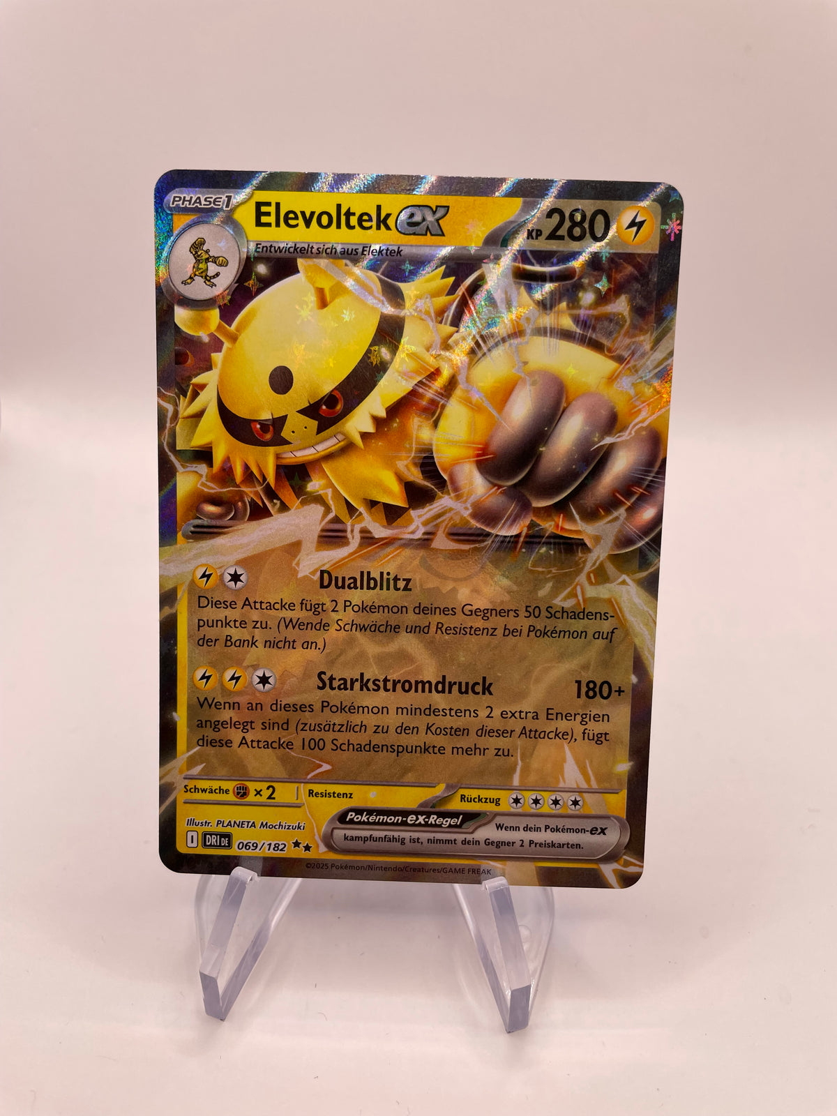 Pokemon Karte Elevoltek ex 69/182 Deutsch