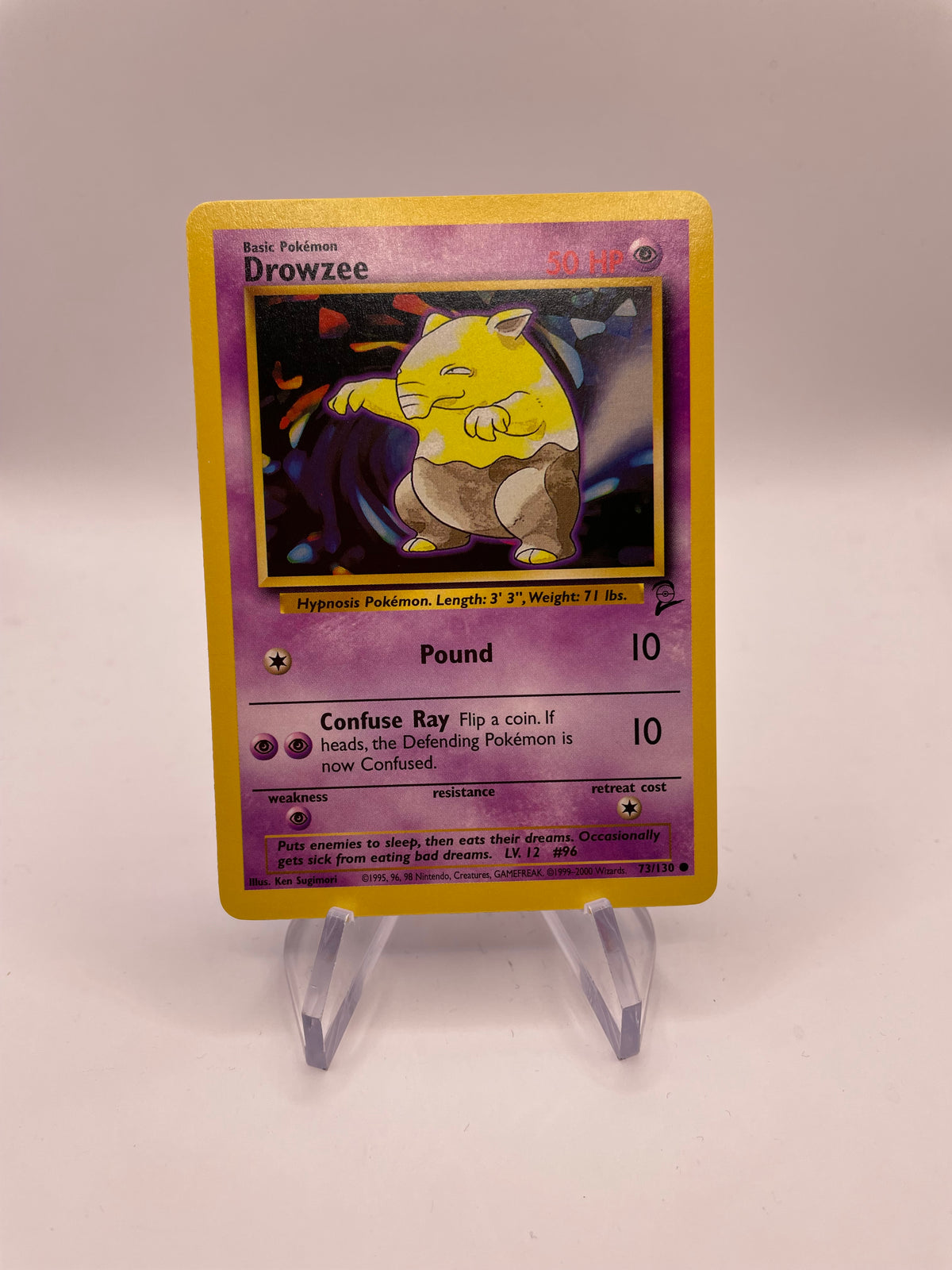 Pokemon Karte Base Set 2 Drowzee 73/130 Englisch