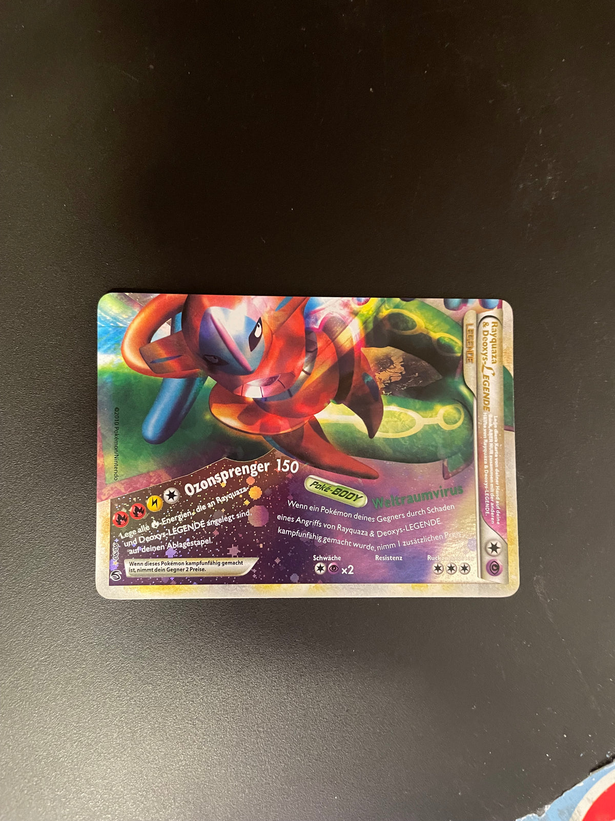 Pokemon Karte Legende Rayquaza & Deoxys 90/90 Deutsch