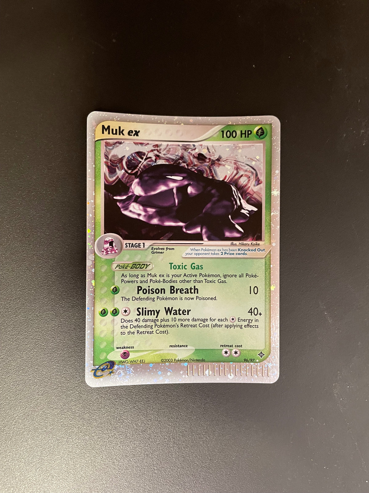 Pokemon Karte EX E Series Sleimok 96/97 Englisch
