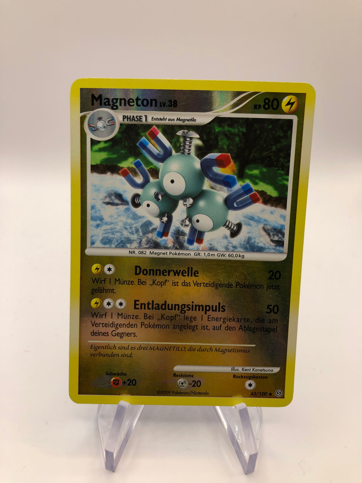 Pokemon Karte Revers Magneton 43/100 Deutsch