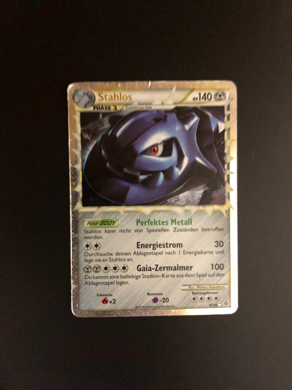 Pokemon Karte Holo Prime Stahlos 87/95 Deutsch
