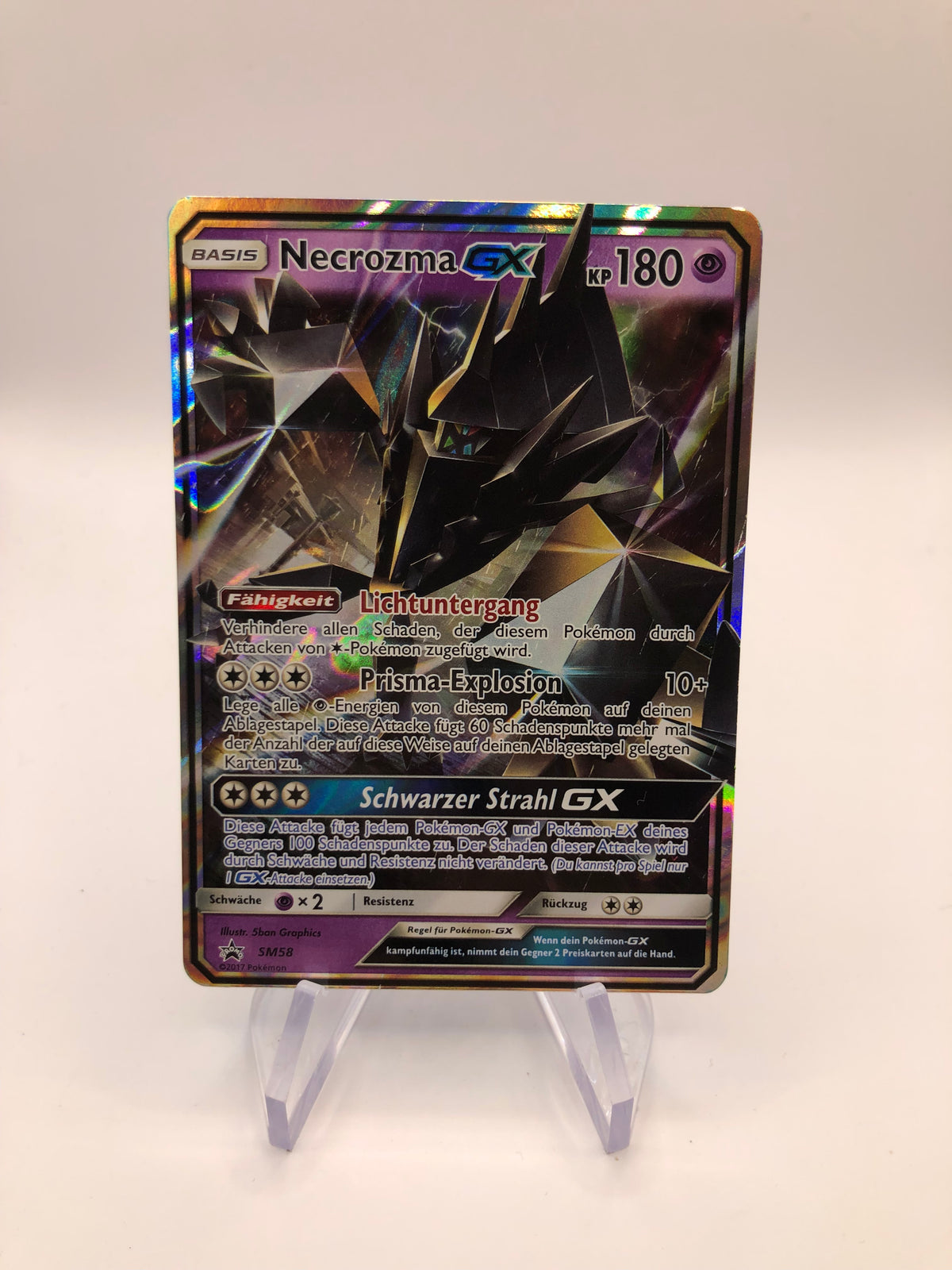 Pokemon Karte GX Promo Necrozma SM58 Deutsch
