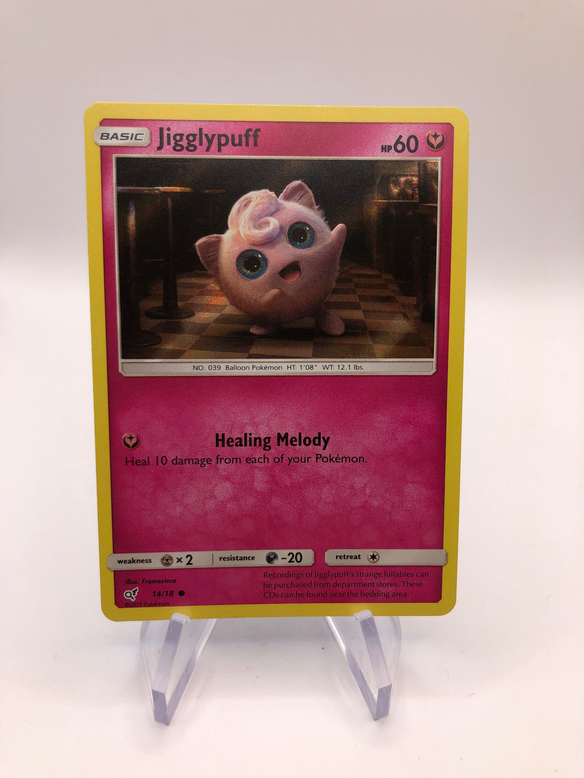 Pokemon Karte Holo Jigglypuff 14/18 Englisch