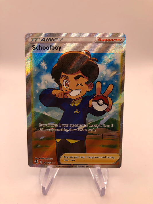 Pokemon Karten Trainer Schoolboy 261/264 Englisch