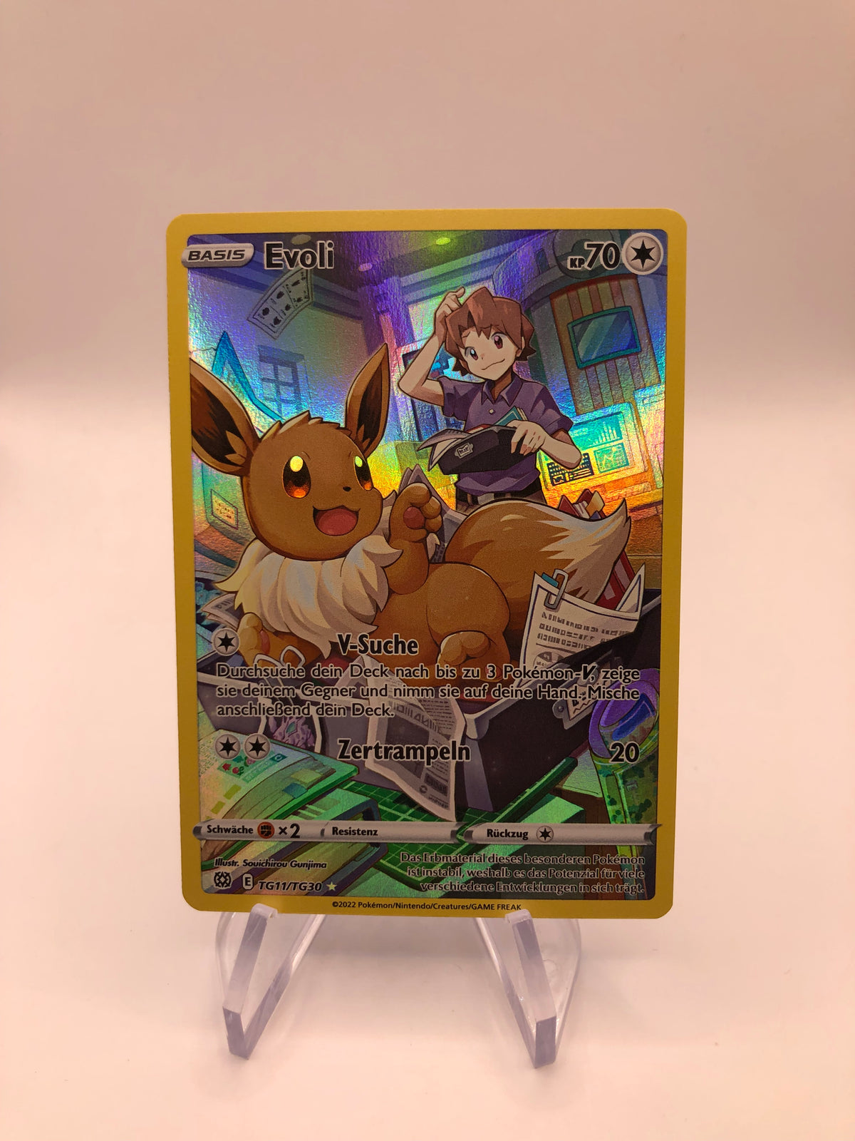 Pokemon Karte Art-Rare Evoli TG11/TG30 Deutsch