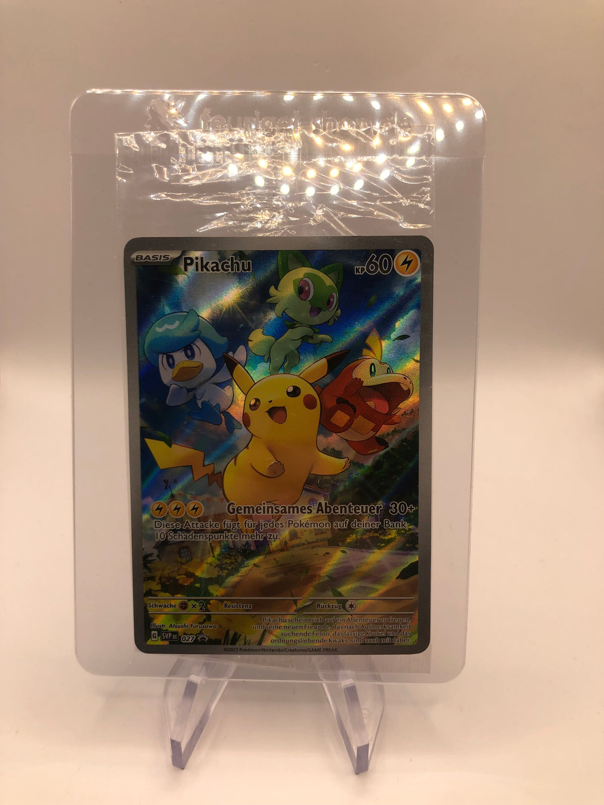 Pokemon Karte Art Rare Promo Pikachu 27 Deutsch
