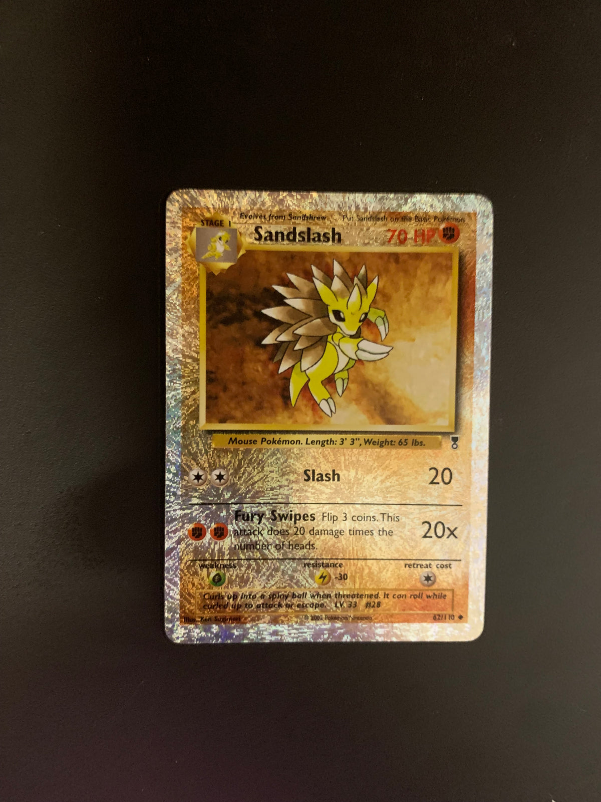 Pokemon Karte Legendary Collection Sandamer 62/110 Englisch