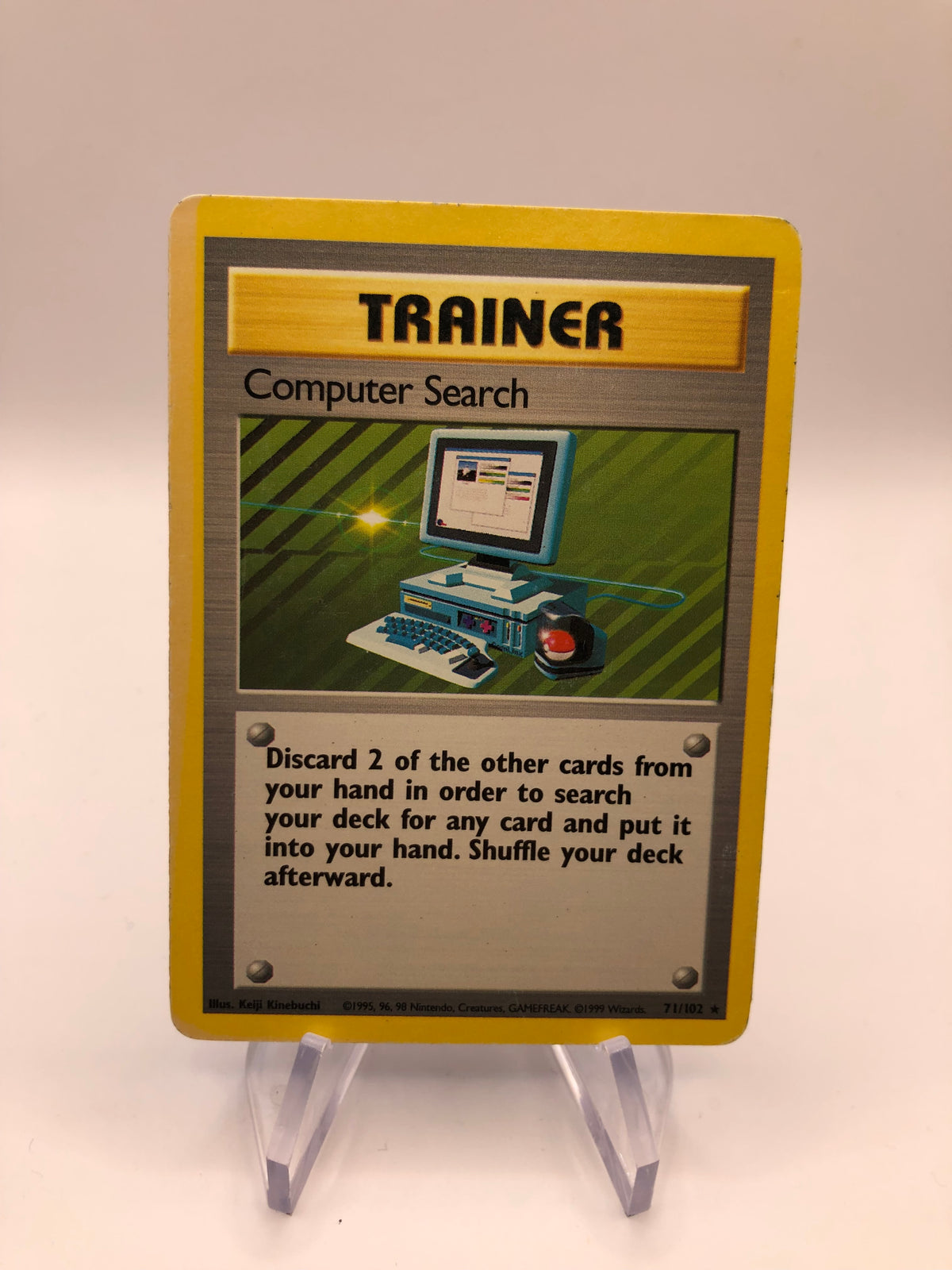 Pokemon Karte Base Set Trainer Computer Search 71/102 englische