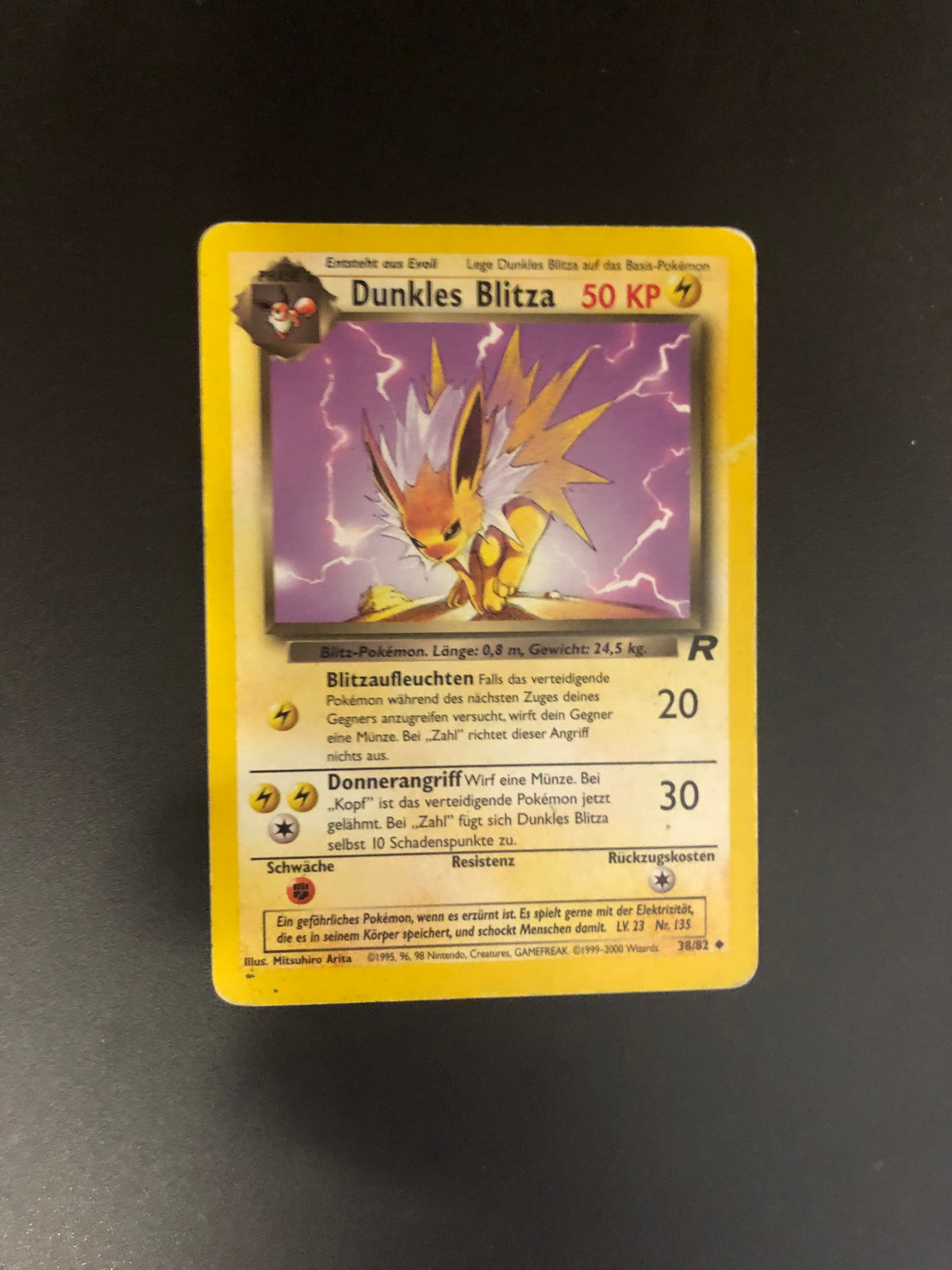 Pokemon Karte Rocket Dunkles Blitza 38/82 Deutsch