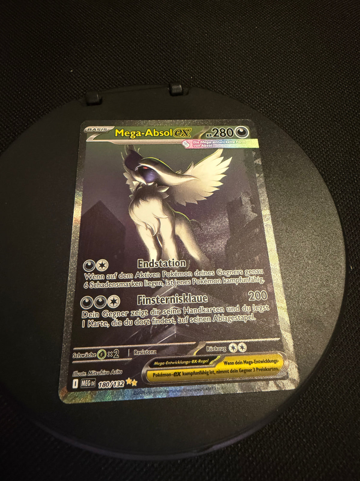 Pokemon Karte Ex Alt Art Mega Absol 180/132 Deutsch