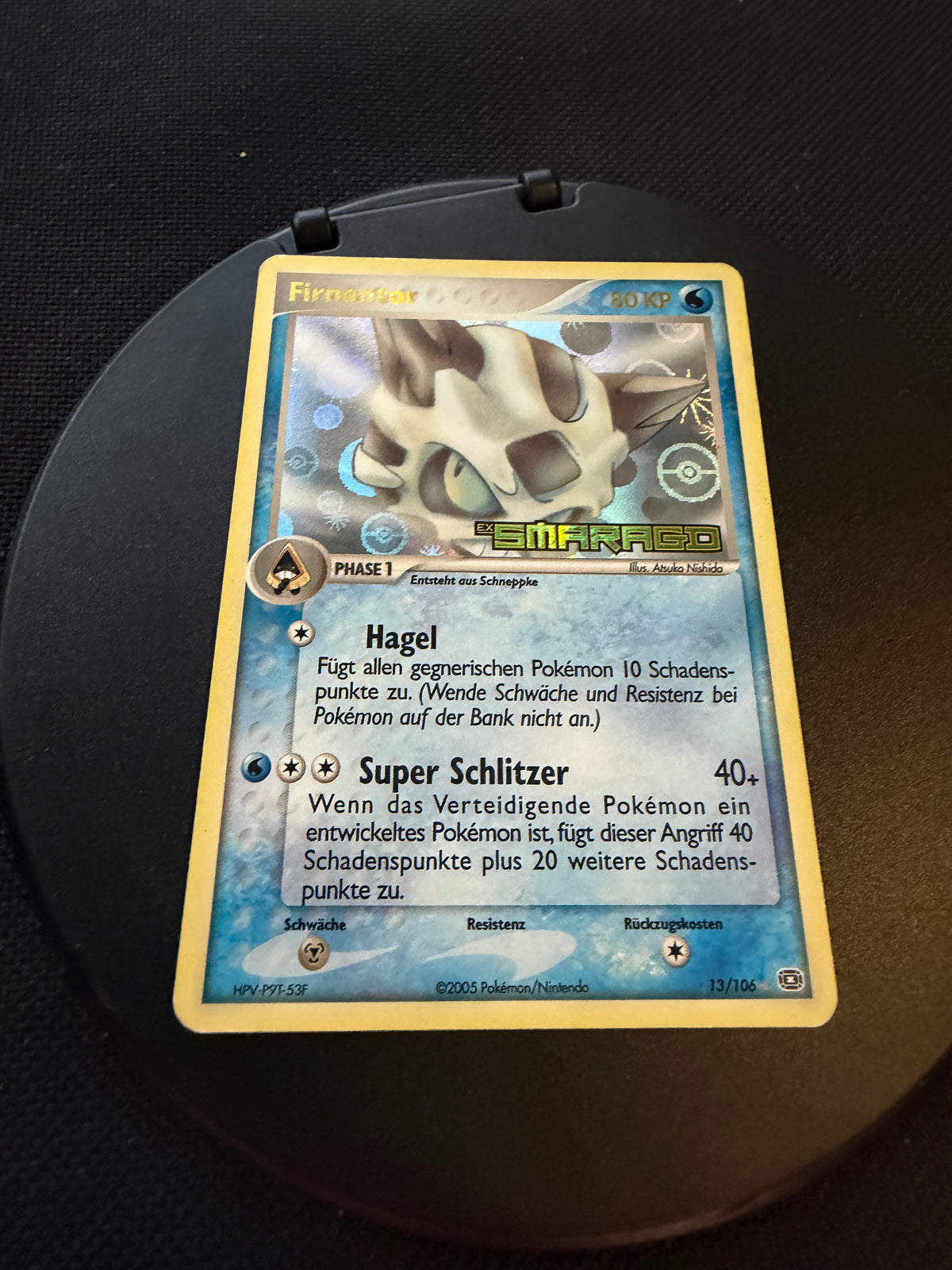 Pokemon Karte Stamp Firnontor 13/106 Deutsch