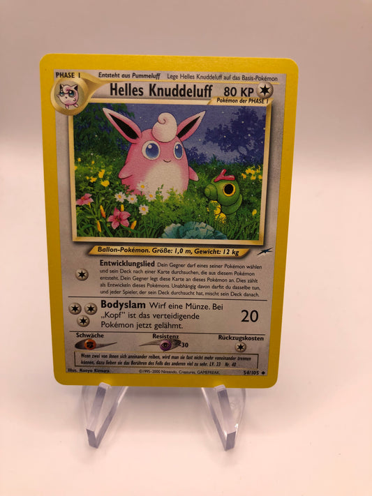 Pokemon Karte helles Knuddeluff 54/105 Deutsch