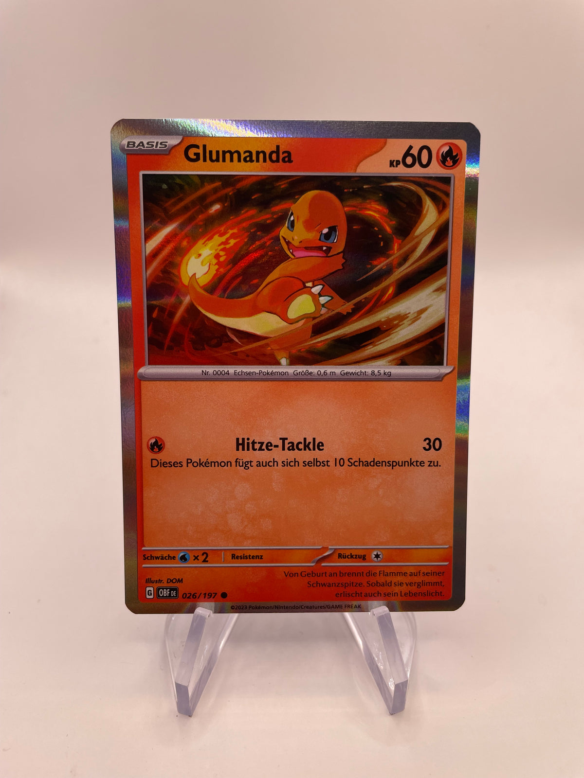 Pokémon Karte Glumanda 26/197 Deutsch