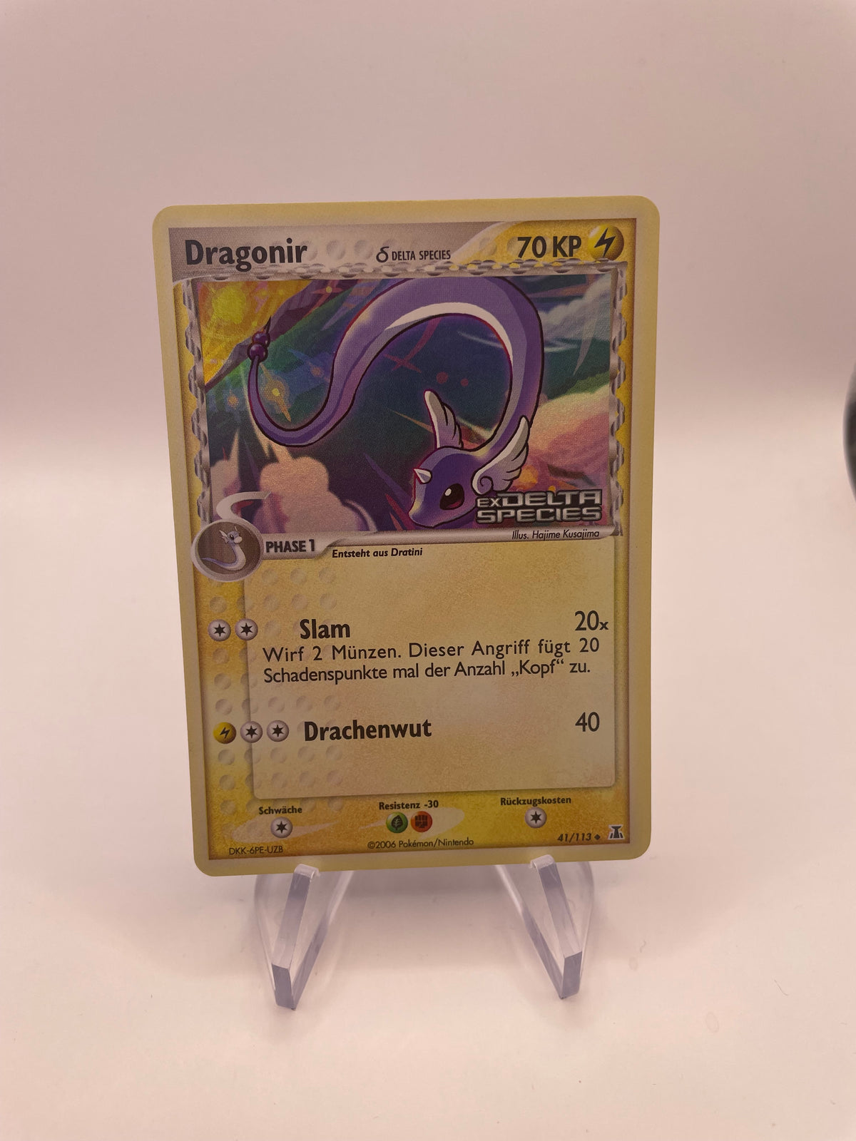 Pokemon Karte Stamp Delta Species Dragonir 41/113 Deutsch