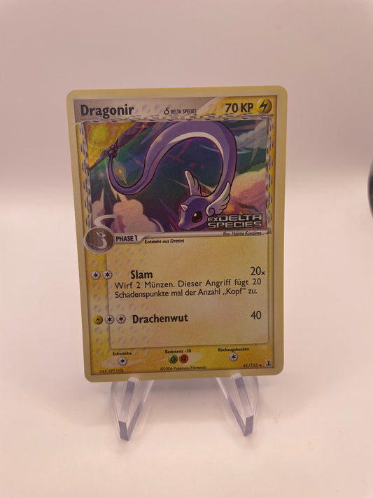 Pokemon Karte Stamp Delta Species Dragonir 41/113 Deutsch