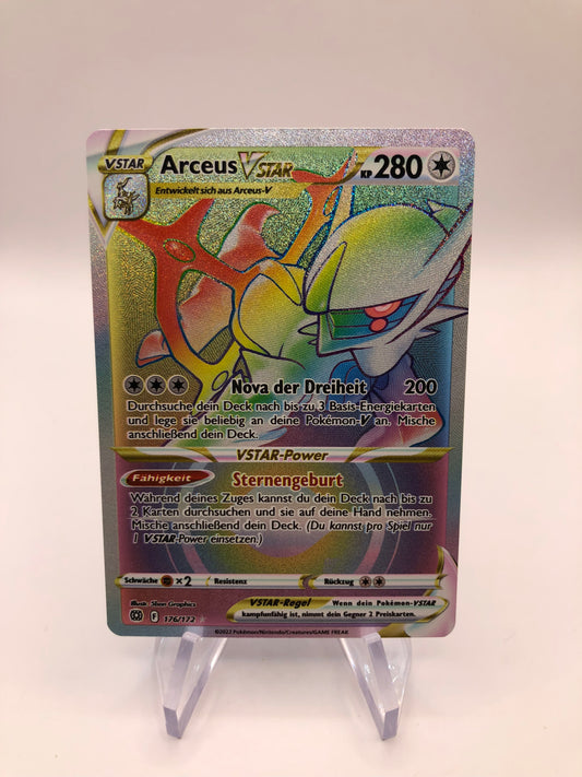 Pokemon Karte Vstar Rainbow 176/172 Deutsch