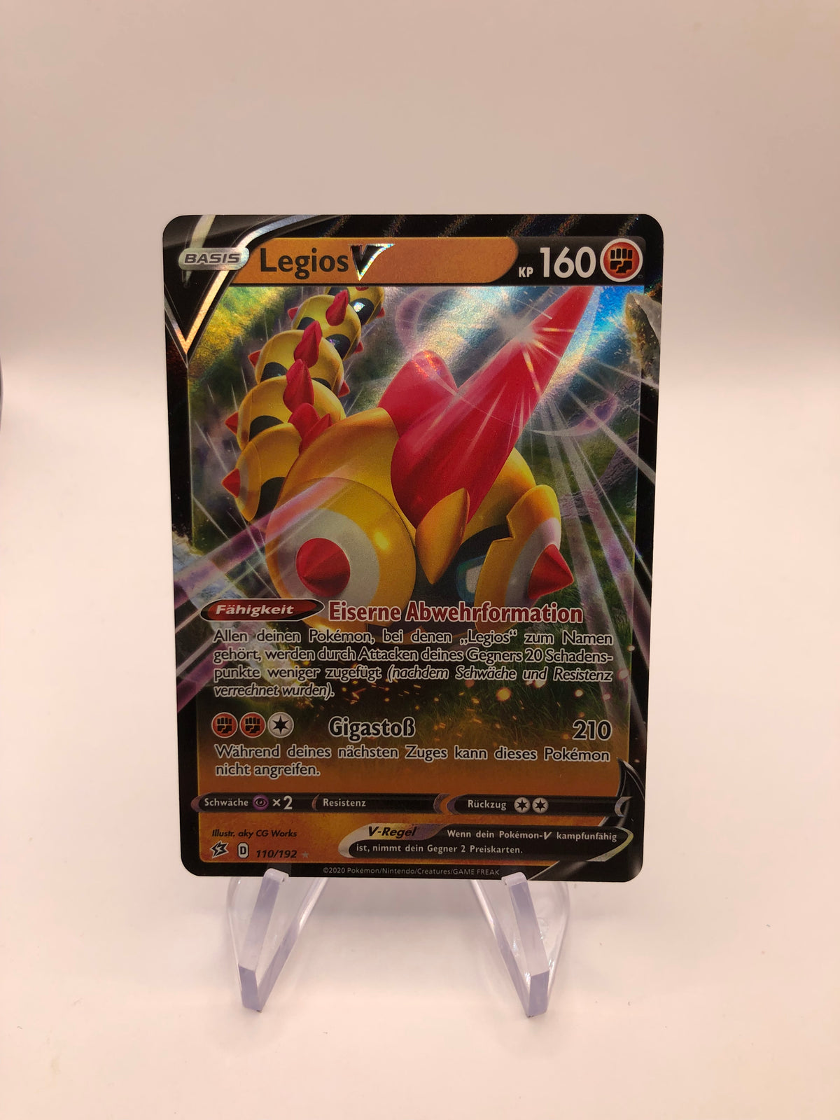 Pokemon Karte V Legios 110/192 Deutsch