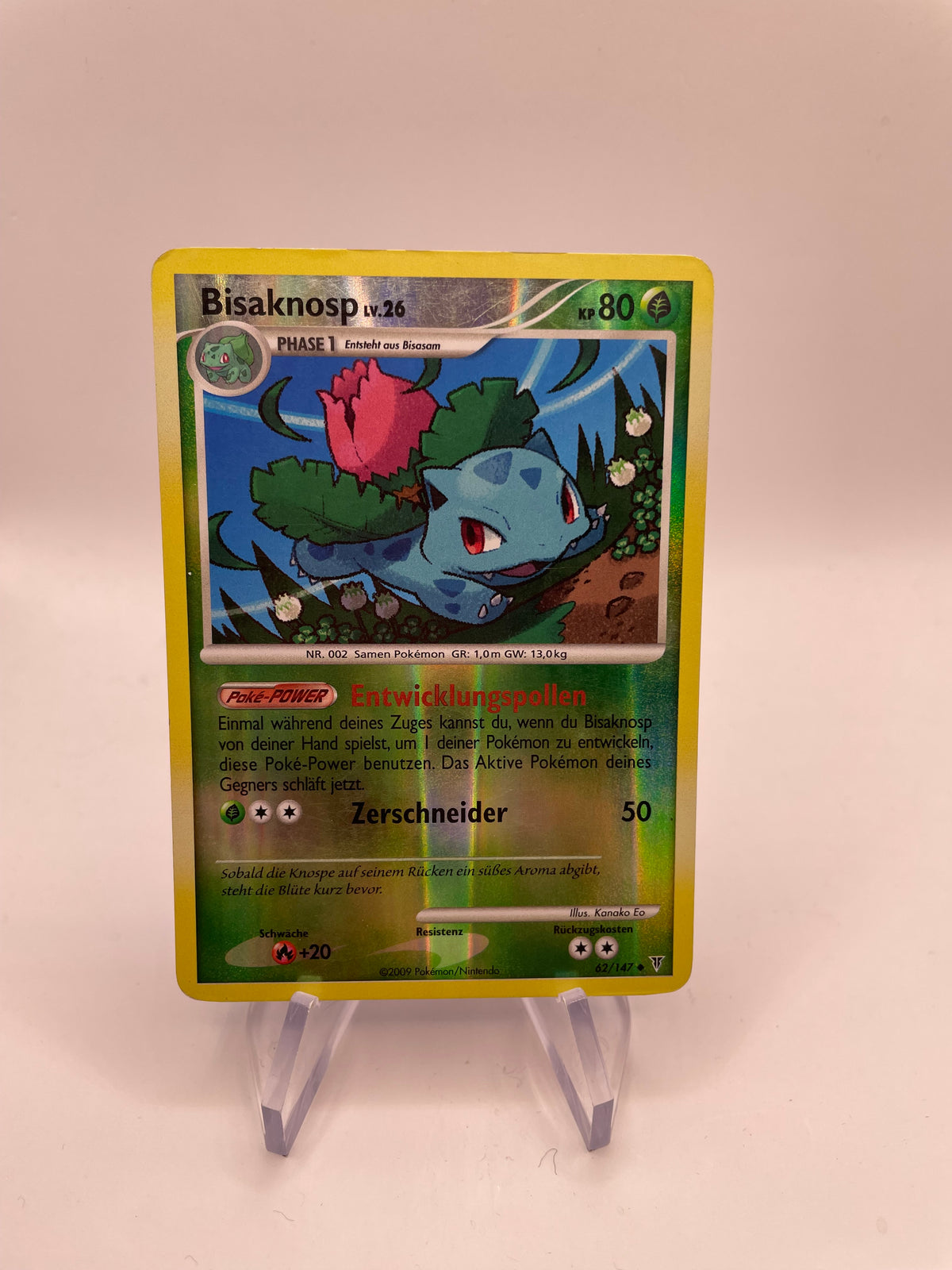 Pokémon Karte Reverse Bisaknosp 62/147 Deutsch