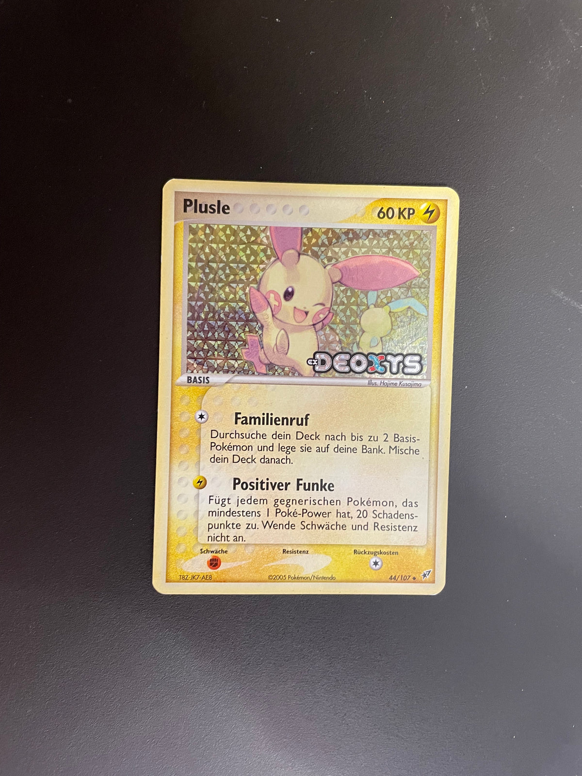 Pokemon Karte Holo Plusle 44/107 Deutsch