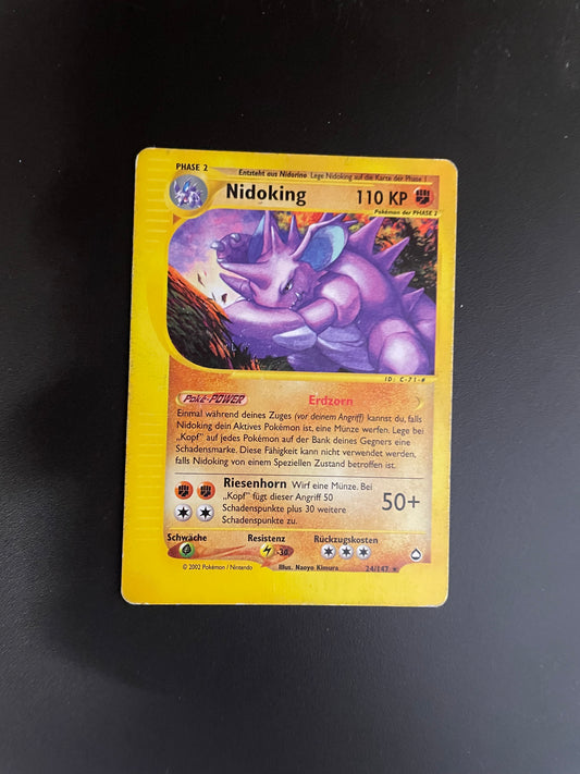 Pokémon Karte E-Series Nidoking 24/147 Deutsch