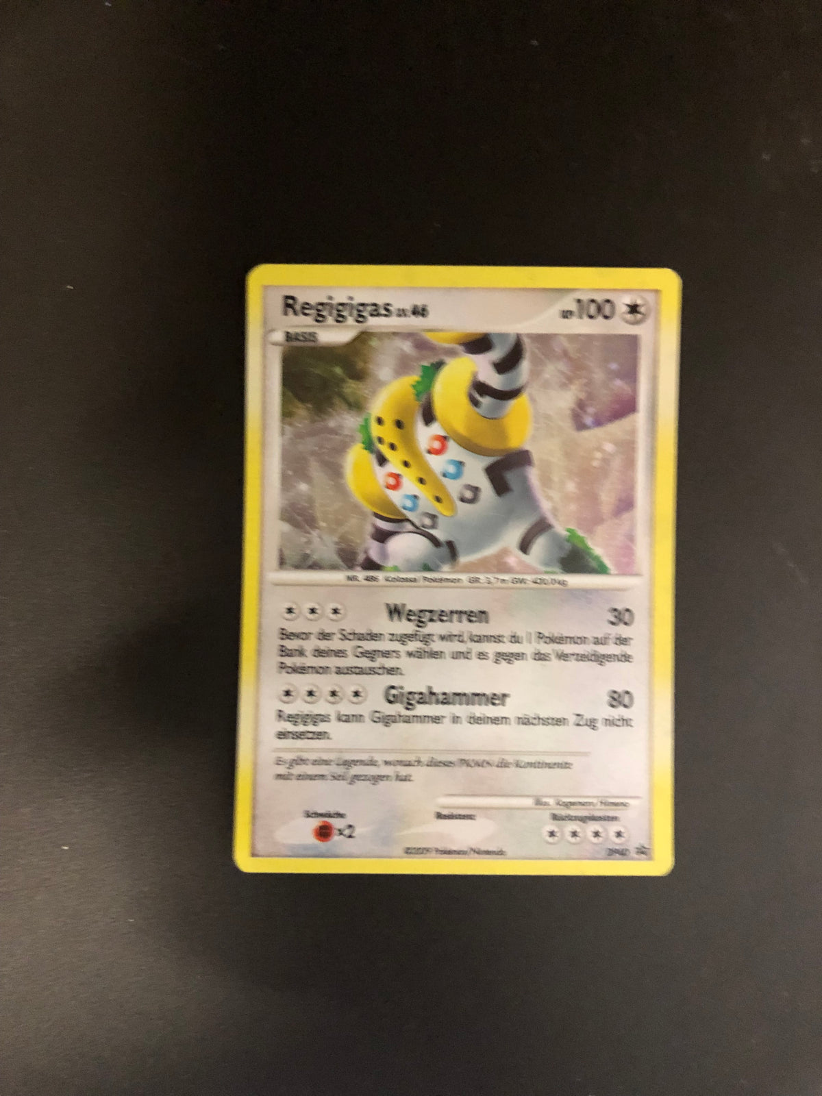 Pokemon Karte Holo Regigigas DP40 Deutsch