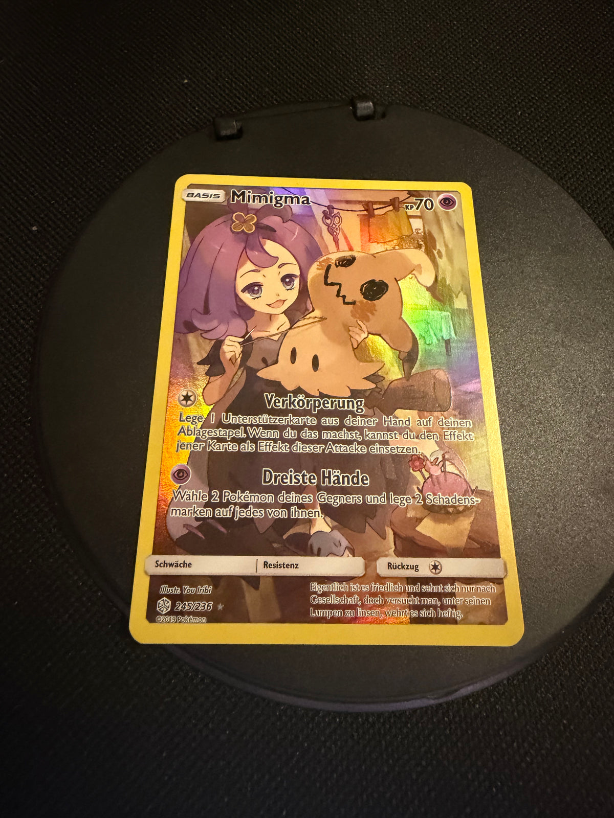 Pokemon Karte Art Rare Mimigma 245/236 Deutsch